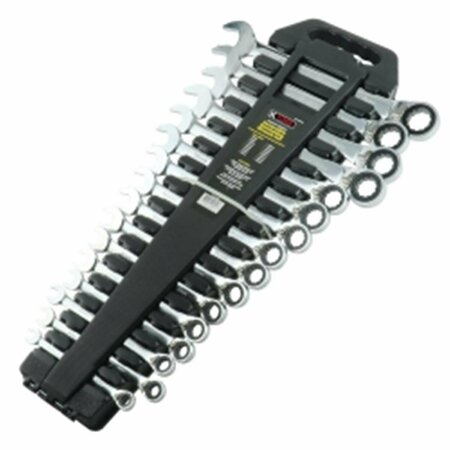 K-TOOL INTERNATIONAL Metric Ratcheting Reversible Wrench Set, 16 Piece KTI-45600